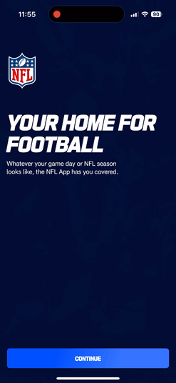 NFL app demo